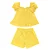 Conjunto Fem Blusa Manga Bufante e Short Amarelo - Bibe - Imagem 1