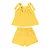 Conjunto Blusa de Alcinha e Short Amarelo- Bibe - Imagem 1