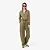 Camisa Fem Slim Fit com Gola Canelada em Tecido Fluido Verde - Lacoste - Imagem 6