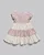 Vestido Maquinetado c/ Bolsa Rosa /Creme Chic - Anjos Baby - Imagem 3