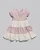 Vestido Maquinetado c/ Bolsa Rosa /Creme Chic - Anjos Baby - Imagem 2