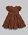 Vestido Maquinetado Chic  Terracota Escuro - Anjos Baby - Imagem 2
