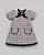 Vestido Tweed Rosa c/ Detlahes em Preto - Anjos Baby - Imagem 1