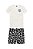 Conjunto Masc Camiseta Everyw OFf White E Bermuda Tactel Preto Estampado- King e Joe - Imagem 1