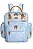 Kit Mala Maternidade de Rodinha + Mochila Maternidade Urban Barquinhos Estampada Azul - Masterbag Baby - Imagem 7