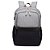 Mochila de Maternidade Alexa Strap de Couro Cinza e Preto - Laço Bebê - Imagem 1