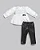 Conjunto Fem Bata ML c/ Bordado e Calça Cirre Preto - Anjos Baby - Imagem 1
