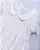 Vestido Branco Maquinetado Batizado - Anjos Baby - Imagem 3