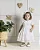 Vestido Branco Maquinetado Batizado - Anjos Baby - Imagem 1