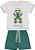 Conjunto Masc Camiseta e Short Verde Triceratops - Jaca Lelé - Imagem 1