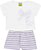 Conjunto Fem Blusa e Short Listrado Lilás - Jaca Lelé - Imagem 1