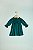Vestido Cute Velvet Plush Verde Escuro - Serena - Imagem 1