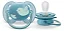 Chupeta Ultra Soft Individual 6-18m Decorada Azul- Avent - Imagem 3