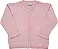 Casaquinho Fem Tricot Aberto C/ Botões Rosa M - Noruega - Imagem 1