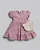Vestido Malha Anarruga Rosa c/ Bolsa - Anjos Baby - Imagem 1