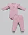 Conjunto Fem Body ML c/ Babado e Calça Canelado Rosa- Anjos Baby - Imagem 1