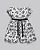 Vestido Maquinetado Tule Flor Preto - Anjos Baby - Imagem 1