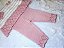 Conjunto Fem Vestidinho Tricot C/ Lacinho e Calça Rosa Bebê RN - Noruega - Imagem 3