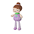Boneca Angela Frutas Uvinha 33CM - Metoo - Imagem 3