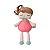 Boneca Angela Frutas Moranguinho 33CM - Metoo - Imagem 2