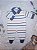 Macacão Masc Tricot Off White c/ Listras e Gola Azul Jeans RN - Noruega - Imagem 1