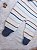 Macacão Masc Tricot Off White c/ Listras e Gola Azul Jeans RN - Noruega - Imagem 3