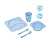 Kit Alimentação 5 Peças Fibra de Trigo Azul - Pimpolho - Imagem 1