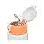 Garrafa Térmica Inox 400ML C/ Canudo Bege/Laranja - Pimpolho - Imagem 2