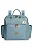Mochila Maternidade Vintage Barquinhos Azul Lisa- Masterbag - Imagem 1