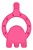 Mordedor C/ Cerdas Dental Baby Rosa - Angie - Imagem 3
