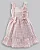 Vestido Xadrez Bordado Rosa em Lese c/ Laço - Anjos Baby - Imagem 1