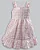 Vestido Xadrez Bordado Rosa em Lese c/ Laço - Anjos Baby - Imagem 3