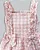 Vestido Xadrez Bordado Rosa em Lese c/ Laço - Anjos Baby - Imagem 4