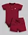 Conjunto Masc Body e Short Malha Canelada Vermelho - Anjos Baby - Imagem 1
