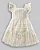 Vestido Maquinetado Areia C/ Listras - Anjos Baby - Imagem 2