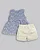 Conjunto Fem Bata Laise Azul e Bermuda Areia - Anjos Baby - Imagem 3