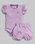 Conjunto Fem Body MC Rosa e Short C/ Laço - Anjos Baby - Imagem 1