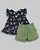 Conjunto Fem Bata Estampa Limões e  Short em Linho Verde G - Anjos Baby - Imagem 3