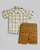 Conjunto Masc Camisa MC e Bermuda Sarja Caramelo 01 - Anjos Baby - Imagem 3