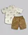 Conjunto Mas Camisa Palmeiras e Bermuda Marrom 01 - Anjos Baby - Imagem 4