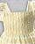 Vestido Maquinetado Listrado Amarelo / Branco  - Anjos Baby - Imagem 2