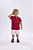 Conjunto Masc Camisa Branca de Botões e Bermuda Vermelha - Nini e Bambini - Imagem 2