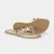 Chinelo Fem Infantil Shine Kids Dourada - Bibi - Imagem 3