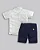Conjunto Masc Camisa MC Listada e Bermuda Sarja Azul - Anjos Baby - Imagem 2