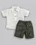 Conjunto Masc Camisa Off Carros e Bermuda Sarja G - Anjos Baby - Imagem 1
