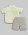 Conjunto Masc Camisa Amarelo Manteiga e Bermuda Bege - Anjos Baby - Imagem 4