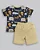 Conjunto Masc Camiseta Savana e Bermuda Bege M - Anjos Baby - Imagem 4