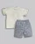 Conjunto Masc Camiseta e Bermuda Sarjinha G Azul - Anjos Baby - Imagem 4