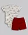 Conjunto Masc Body Farol e Short Malha Vermelho RN - Anjos Baby - Imagem 4