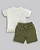 Conjunto Masc Camiseta e Bermuda Moletinho Verde M - Anjos Baby - Imagem 4